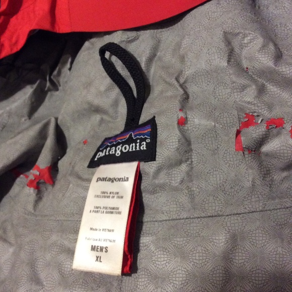 Patagonia Rainshadow waterproof Jacket -Men's XL - RED - Picture 4 of 10
